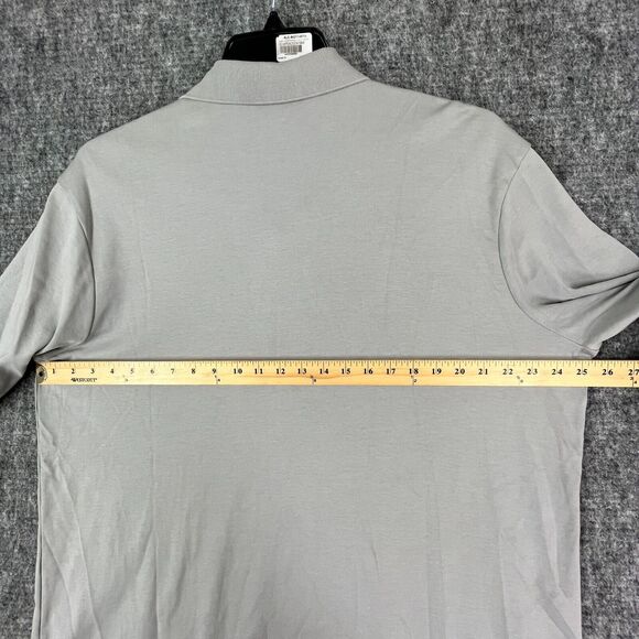 Lands End Shirt Extra Large Tall Mens Gray Traditional Fit Rugby Business Casual - Picture 8 of 11